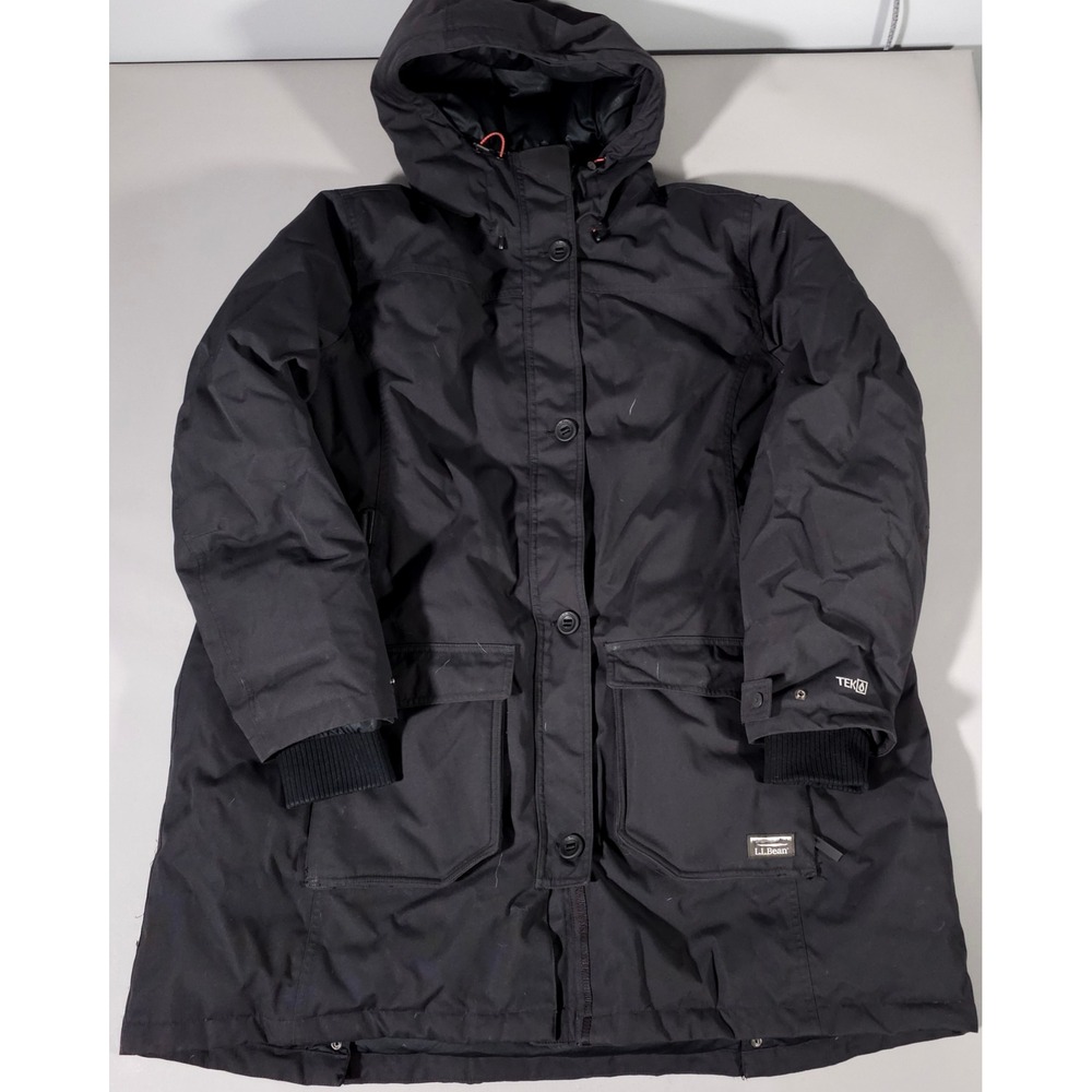 L.L. Bean Baxter State Parka Women 3X Plus Black Cordura DownTek Winter Coat